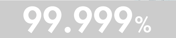 99.999%細菌や不純物を徹底的に除去します。